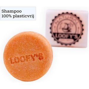 LOOFY'S - 0% Plastic - Shampoo Voordeelverpakking - Curly Girl Proof - Krullen Shampoo Bar - [Orange|Ginger-Orange] - Curly Girl Shampoo - 100% Vegan - Loofys