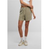 Urban Classics - Structured - Damesshort - Katoen - Hoge Taille - Zwart