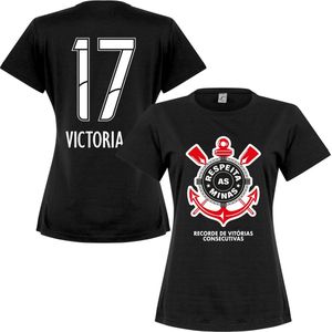 Corinthians Victoria A. 17 Minas Dames T-Shirt - Zwart - XXL