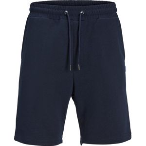 JACK & JONES Bradley Sweat Shorts loose fit - heren joggingbroek kort - blauw - Maat: XS