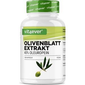 Vit4ever - Olijfbladextract - Capsules - 180 Stuks - 650 mg per Capsule - 40% Oleuropein