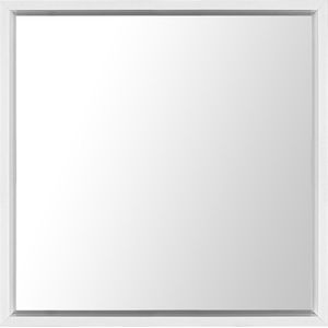 BRIGNOLES - Wandspiegel - Wit - Synthetisch materiaal