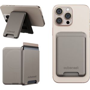 Cubenest - Magnetische Kaarthouder Geschikt Voor iPhone Magsafe - MagSafe kaarthouder - Pasjeshouder - Geschikt voor iPhone 12/13/14/15/16 (Pro/Pro Max/Plus/Mini) - Gouden