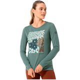 Super.natural - W MAT IS LS - T-shirt Met Lange Mouwen - Groen - Merinowol