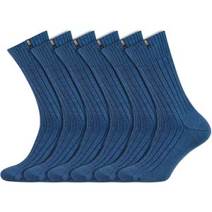 Stapp Red Atlas Heren Werksokken | Extra Sterk en Warm | Blauw | 6 Paar (Maat 41–47)