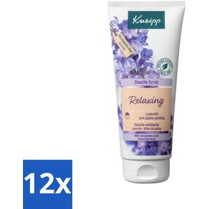 Kneipp - Douche scrub - Relaxing - Lavendel - Bloemige geur - 200 ml - Voordeelverpakking - 12 stuks