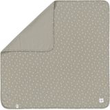 Lassig - Interlock GOTS - Wiegdeken - Groen - 80 x 80 cm - Speckles