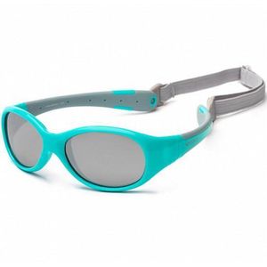 KOOLSUN® Flex - kinder zonnebril - Aqua Grijs - 3-6 jaar - UV400 Categorie 3