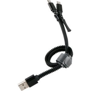 CABLE DOUBLE 2A CHARGE USBMICROUSB 0.35M NOIR