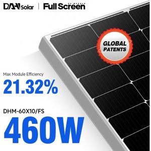 Set van 8 stuks 460W - Mono Zonnepaneel - DHM-T60X10/FS(BW) - Zwart frame - Tier 1 - DAH Solar