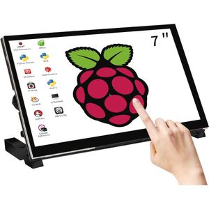 7 Inch Touchscreen Monitor voor Raspberry Pi en PC - 1024 x 600, USB Powered HDMI Display met IPS en Achterluidsprekers
