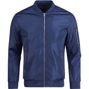 Allthemen Heren Bomberjas met Staande Kraag - Tussenseizoen Ritsjas- Casual Sportieve Jas - S