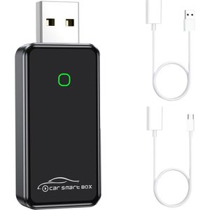 Phreeze Carplay Dongle Draadloos - Geschikt voor Apple CarPlay en Android Auto - USB-A en USB-C - Wireless Adapter Bluetooth - Draadloze Ontvanger