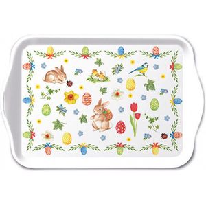 Tray melamine 13x21 cm Easter collage