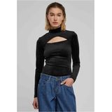 Urban Classics - Velvet Cut-Out Turtleneck Bodysuit - 5XL - Zwart