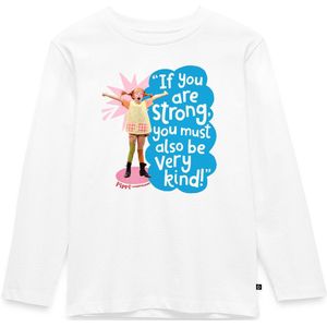Pippi Langkous Gestrekte Pippi Met Spreuk Premium T-Shirt Kinderen Met Lange Mouwen