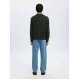 Selected - Relaxed Fit - Gebreide Polo met Col - Halve Rits - Lange Mouwen