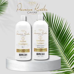 Premium Keratin Caviar - Braziliaanse keratinebehandeling kit 2x1000ml