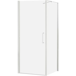 Ben Glory Zijwand 100x200 cm Mat Wit Helder Glas