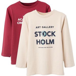 Zippy 3107523701 T-shirt Met Lange Mouwen Beige 3-4 Years Jongens