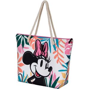 Karactermania - Disney - Minnie Mouse - Strandtas - Shopper - Rits - Zomer