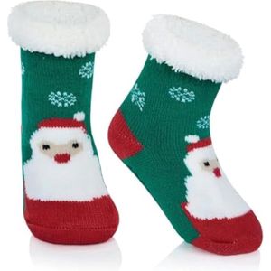 Antislipsokken voor baby's (3-6 jaar) Warme kerstsokken met stevige grip, unisex