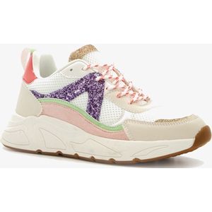 Blue Box meisjes dad sneakers wit roze - Maat 35