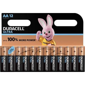 Duracell Ultra alkaline AA-batterijen, verpakking van 12