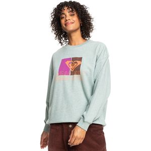 Roxy - Take Your Place A - Sweatshirt - Grijs - Katoen-Polyestermix - Oversized Fit