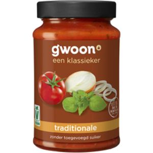 Gwoon - Pastasaus Tradizionale - 490g - Tray 6 fles - Voordeelverpakking