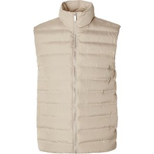 Selected - Heren Jas zomer Barry Quilted Gilet Pure Cashmere - Beige - Maat M