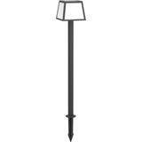 EGLO Altilia Solar Priklamp - Staande lamp Buiten - zonne-energie - LED - 106 cm - Zwart/Wit
