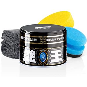 Car Sealant Wax Set voor Donkere Lak - Zachte Wax, Waterafstotend, 300gr met Applicator en Polijstdoek