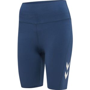 Hummel - hmlMT GRACE HW TIGHT SHORTS - Korte Broek - Zwart - Dubbelgebreide Stof