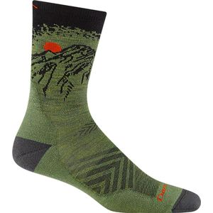 Vert Micro Crew Ultra-Lightweight with Cushion - Lichen- Hardloopsokken van merinowol