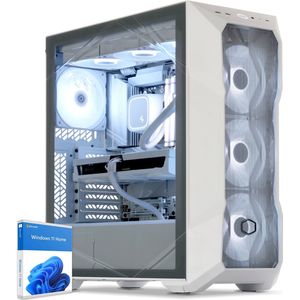 Sedatech Advanced Gaming PC Waterkoeling White Case • AMD Ryzen 7 7700X 8x 4.5GHz • Geforce RTX5070 • 32Gb DDR5 • 2Tb SSD M.2 • WiFi • Bluetooth, USB C • Windows 11 • Desktop computer
