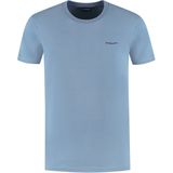 Ballin Amsterdam - Zig Zag Logo - T-shirt - Mid Blue Grey - Regular Fit