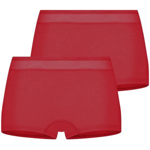 RJ Bodywear RJ dames Allure dames short (2-pack) - donkerrood