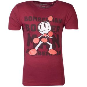 Bomberman Heren Tshirt -XL- Tonal Bomb Rood