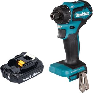 Makita DDF 083 A1 Accuboormachine 18 V 40 Nm 1/4'' borstelloos + 1x oplaadbare accu 2.0 Ah - zonder lader
