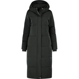 Travelin' - Freya - Puffer Winterjas - Zwart - Getailleerd