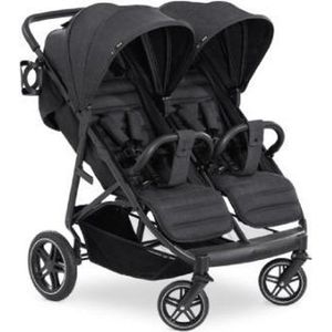 Hauck Uptown Duo kinderwagen - extra grote zonnekap - Melange zwart