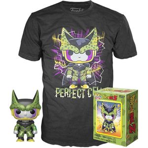 Dragon Ball Z - Perfect Cell short sleeve T-Shirt with Pop Box metallic #13 - Maat Size S