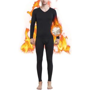Thermal Ondergoed Heren voor Winter en Sport - Ademende Fleece Lange Mouwen