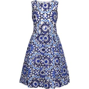 Feestelijke jurk met steekzakken Blauw 134