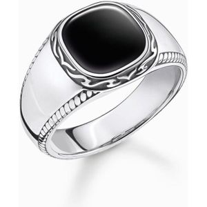 Thomas Sabo - Ring - Zwart - Zilver - Zirkoon - Gezwart - 925/-