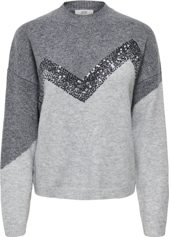 Jacqueline de Yong - Jdymatilda Life Hn - Trui - Donkergrijs gemêleerd - Dames