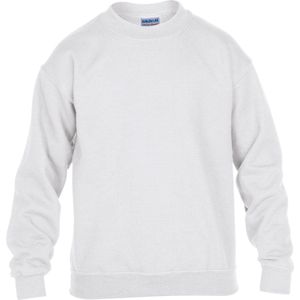 Gildan Heavy Blend™ Classic Fit Youth Crewneck Sweatshirt GI18000B - White - 9/11 years (L)