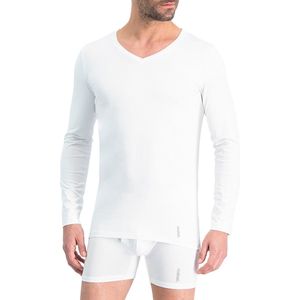 Noshirt Long Sleeve Original - Ondershirt - Reguliere V-Hals - Katoen - Wit - M