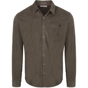 No Excess - Fine Corduroy - Overhemd - Dark Clay - Casual